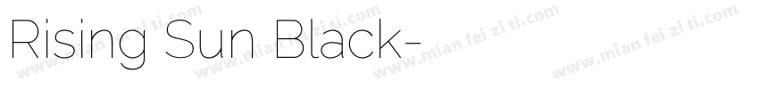 Rising Sun Black字体转换